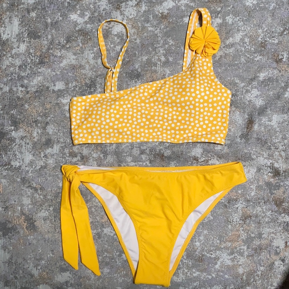 Yellow polka dot bikini
